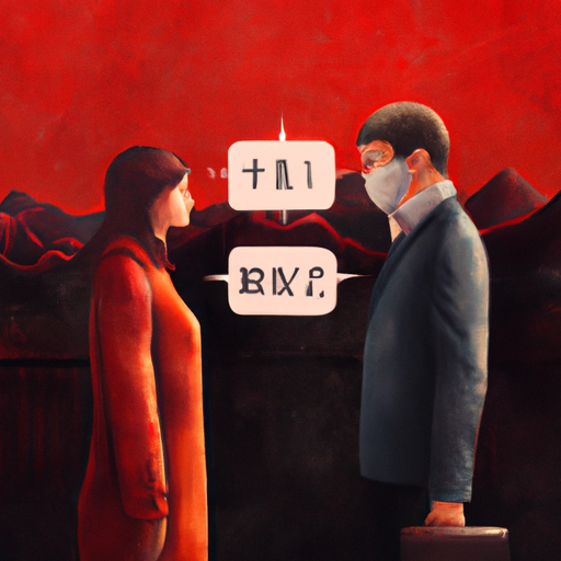 An image of two people struggling to understand each other due to language barriers, demonstrating the risks of inaccurate translations.