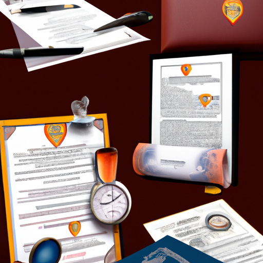 A collage of different types of documents, such as birth certificates, diplomas, and contracts, showcasing the range of documents that may require notary translation.